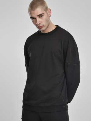 Мъжки блуза в черно Urban Classics Training Terry Crew 