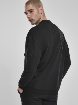 Мъжки блуза в черно Urban Classics Training Terry Crew 