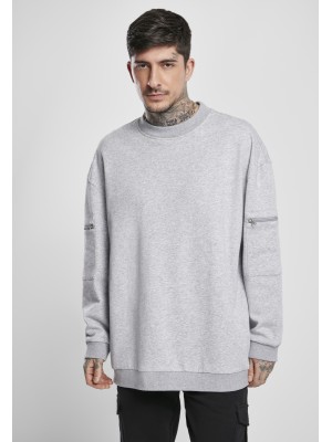 Мъжка блуза в сив меланж Urban Classics Training Terry Crew 