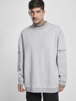 Мъжка блуза в сив меланж Urban Classics Training Terry Crew 