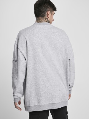 Мъжка блуза в сив меланж Urban Classics Training Terry Crew 