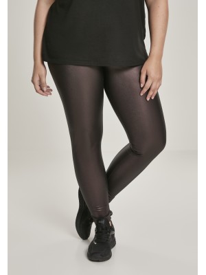 Дамски кожен клин в черно Urban Classics Ladies Faux Leather High Waist Leggings