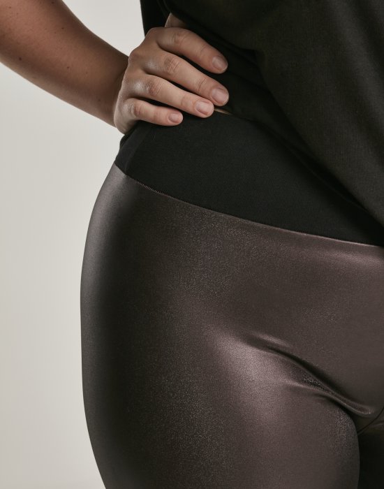 Дамски кожен клин в черно Urban Classics Ladies Faux Leather High Waist Leggings, Urban Classics, Клинове - Complex.bg