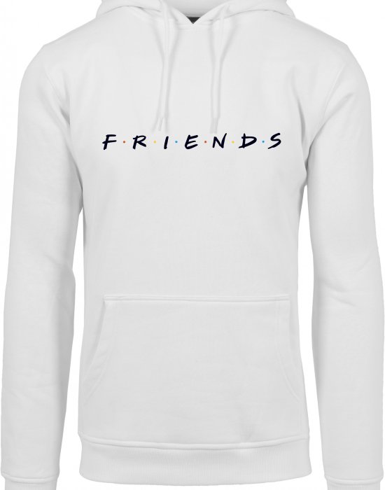 Изчистен бял суичър Friends Logo EMB, MERCHCODE, Мъже - Complex.bg