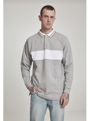 Мъжка риза в сиво Urban Classics Rugby Panel