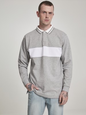 Мъжка риза в сиво Urban Classics Rugby Panel