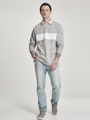 Мъжка риза в сиво Urban Classics Rugby Panel