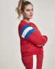 Дамска блуза в червено от Urban Classics Ladies Sleeve Stripe Crew, Urban Classics, Блузи - Complex.bg