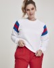 Дамска блуза в бяло от Urban Classics Ladies Sleeve Stripe Crew, Urban Classics, Блузи - Complex.bg