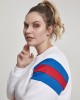 Дамска блуза в бяло от Urban Classics Ladies Sleeve Stripe Crew, Urban Classics, Блузи - Complex.bg