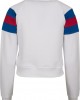 Дамска блуза в бяло от Urban Classics Ladies Sleeve Stripe Crew, Urban Classics, Блузи - Complex.bg