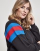 Дамска блуза в черно от Urban Classics Ladies Sleeve Stripe Crew, Urban Classics, Блузи - Complex.bg