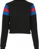 Дамска блуза в черно от Urban Classics Ladies Sleeve Stripe Crew, Urban Classics, Блузи - Complex.bg