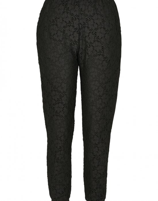 Дамски спортни панталони в черно Urban Classics Ladies Lace Jersey Jog Pants, Urban Classics, Панталони - Complex.bg