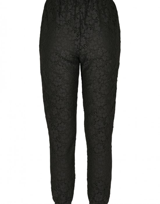 Дамски спортни панталони в черно Urban Classics Ladies Lace Jersey Jog Pants, Urban Classics, Панталони - Complex.bg