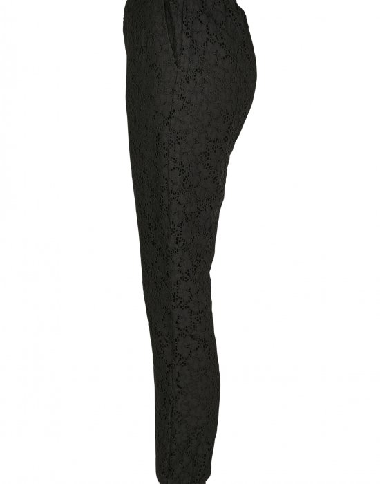 Дамски спортни панталони в черно Urban Classics Ladies Lace Jersey Jog Pants, Urban Classics, Панталони - Complex.bg