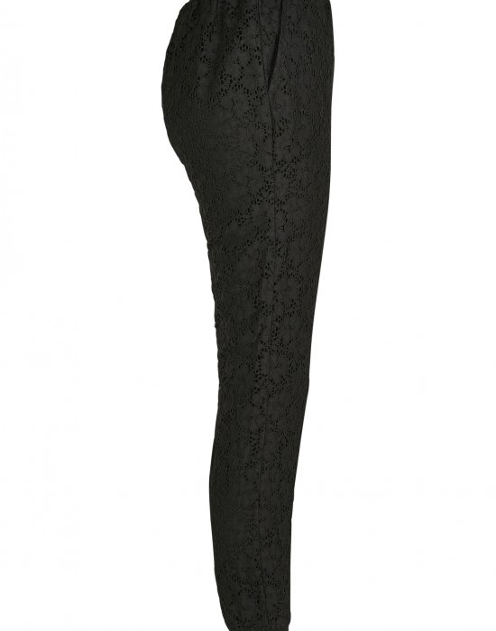 Дамски спортни панталони в черно Urban Classics Ladies Lace Jersey Jog Pants, Urban Classics, Панталони - Complex.bg