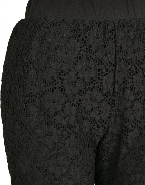 Дамски спортни панталони в черно Urban Classics Ladies Lace Jersey Jog Pants, Urban Classics, Панталони - Complex.bg