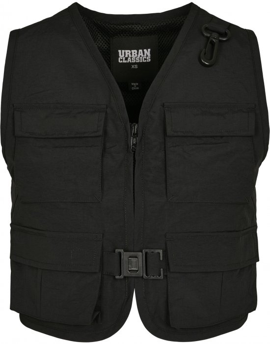 Дамска жилетка без ръкави в черно от Urban Classics Ladies Short Tactical Vest, Urban Classics, Жилетки - Complex.bg