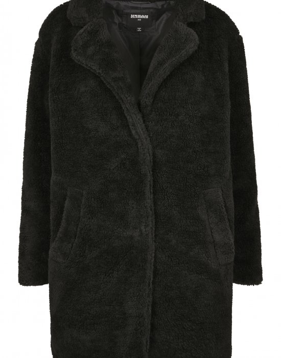 Дамско палто в черно от Urban Classics Ladies Oversized Sherpa Coat, Urban Classics, Якета - Complex.bg