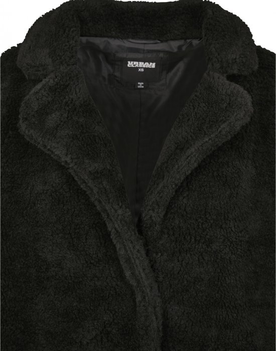 Дамско палто в черно от Urban Classics Ladies Oversized Sherpa Coat, Urban Classics, Якета - Complex.bg