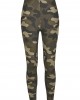 Дамски клин в камуфлажен цвят от Urban Classics Ladies High Waist Camo Tech Leggings, Urban Classics, Клинове - Complex.bg