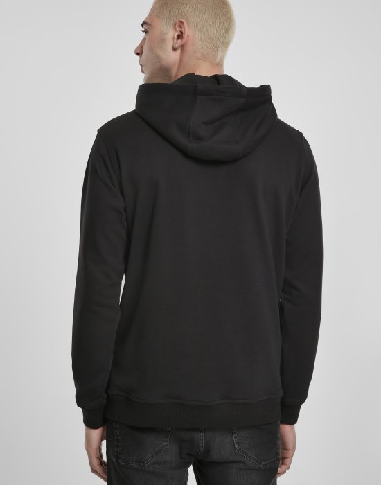 Мъжки суичър в черно Urban Classics Military Shoulder Pocket Hoodie, Urban Classics, Суичъри - Complex.bg