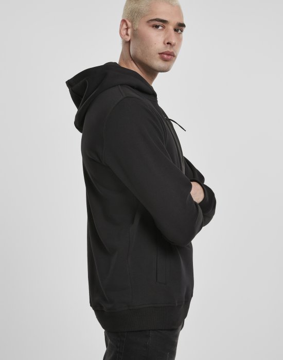 Мъжки суичър в черно Urban Classics Military Shoulder Pocket Hoodie, Urban Classics, Суичъри - Complex.bg