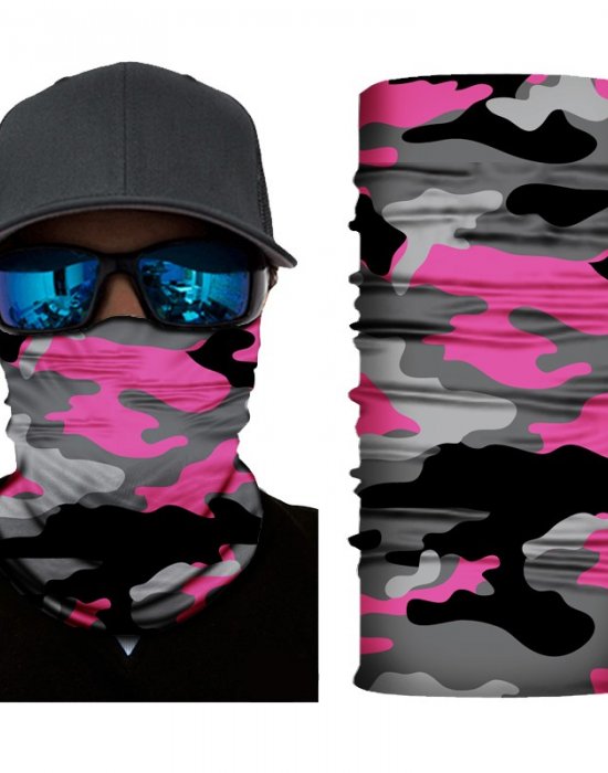 Бандана шал бъф в розов камуфлаж HoodStyle Bandana Buff, Hoodstyle, Бандана шал - Complex.bg