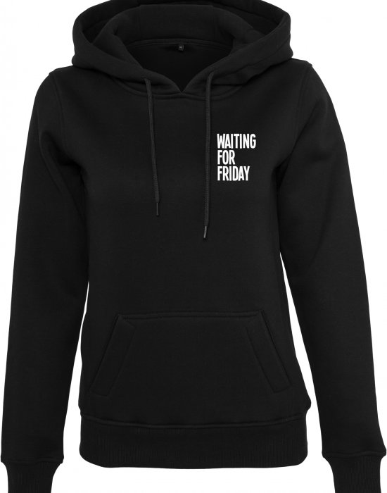 Дамски суичър в черно Мister Tee Ladies Waiting For Friday Hoody, Mister Tee, Суичъри - Complex.bg