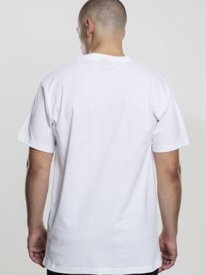 Бяла мъжка тениска Mister Tee Fake Love