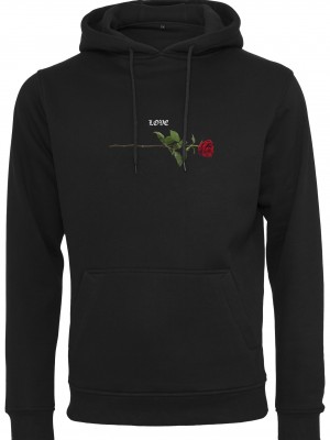 Мъжки суичър в черно Mister Tee Rose Love Hoody
