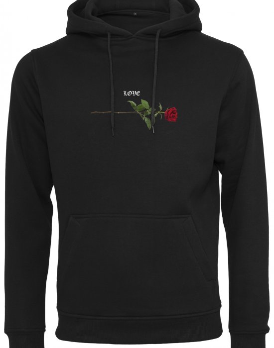 Мъжки суичър в черно Mister Tee Rose Love Hoody, Mister Tee, Суичъри - Complex.bg