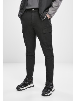 Мъжки карго панталони в черно Urban Classics Tapered Double Cargo Pants 