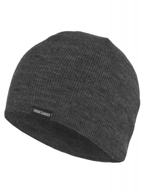 Мъжка шапка бийни в цвят графит Urban Classics Basic Beanie 