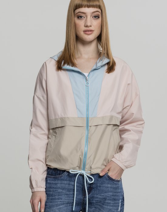 Дамско яке в три цвята от Urban Classics Ladies 3-Tone Oversize Windbreaker, Urban Classics, Якета - Complex.bg