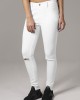 Дамски панталон в бяло Urban Classics Ladies Cut Knee Pants, Urban Classics, Панталони - Complex.bg