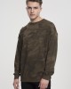 Мъжка блуза в цвят маслина с камуфлажни шарки Urban Classics Camo Crewneck, Urban Classics, Блузи - Complex.bg