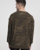 Мъжка блуза в цвят маслина с камуфлажни шарки Urban Classics Camo Crewneck, Urban Classics, Блузи - Complex.bg