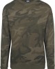 Мъжка блуза в цвят маслина с камуфлажни шарки Urban Classics Camo Crewneck, Urban Classics, Блузи - Complex.bg