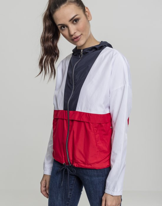 Дамско яке в три цвята от Urban Classics Ladies 3-Tone Oversize Windbreaker, Urban Classics, Якета - Complex.bg