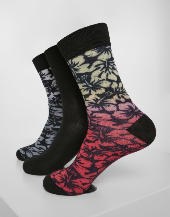 Три чифта чорапи URBAN CLASSICS FLOWER, Urban Classics, Чорапи - Complex.bg
