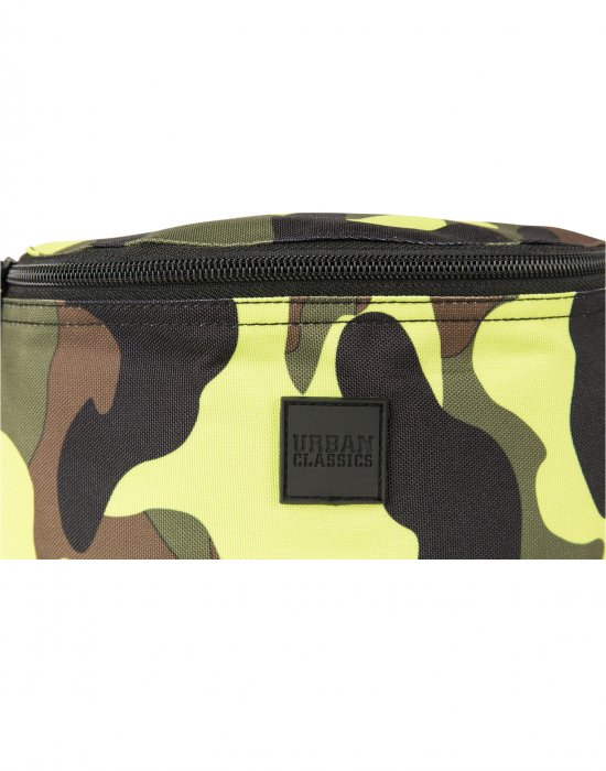 Чанта за рамо в жълт камуфлаж URBAN CLASSICS CAMO HIP-BAG FROZENYELLOW CAMO, Urban Classics, Чанти и Раници - Complex.bg