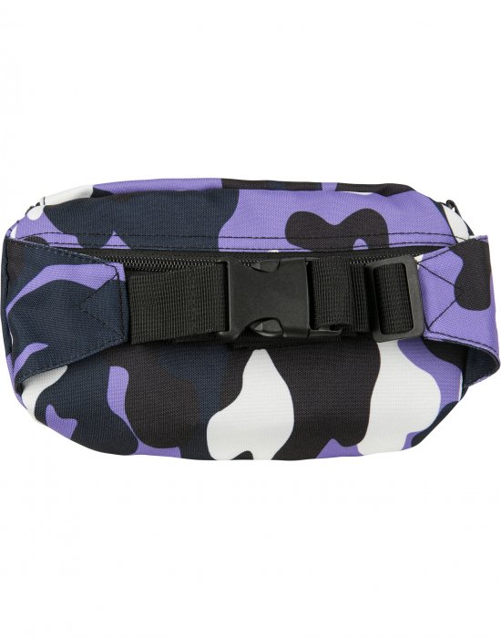 Чанта за рамо в лилав камуфлаж URBAN CLASSICS CAMO HIP-BAG ULTRAVIOLET CAMO, Urban Classics, Чанти и Раници - Complex.bg