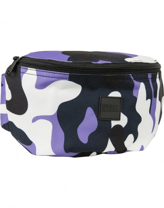 Чанта за рамо в лилав камуфлаж URBAN CLASSICS CAMO HIP-BAG ULTRAVIOLET CAMO, Urban Classics, Чанти и Раници - Complex.bg