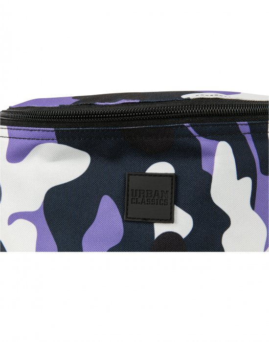 Чанта за рамо в лилав камуфлаж URBAN CLASSICS CAMO HIP-BAG ULTRAVIOLET CAMO, Urban Classics, Чанти и Раници - Complex.bg