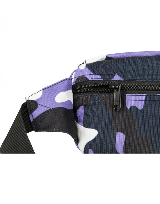 Чанта за рамо в лилав камуфлаж URBAN CLASSICS CAMO HIP-BAG ULTRAVIOLET CAMO, Urban Classics, Чанти и Раници - Complex.bg