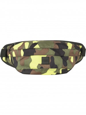 Чанта за рамо в жълт камуфлаж URBAN CLASSICS CAMO SHOULDER BAG