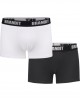 Два чифта боксерки в бял и черен цвят Brandit Boxershorts Logo 2er Pack wht/blk, Brandit, Мъже - Complex.bg