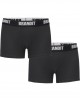 Два чифта боксерки в черен цвят Brandit Boxershorts Logo 2er Pack black/black, Brandit, Мъже - Complex.bg